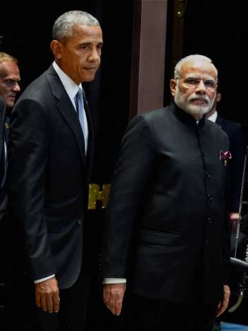 Obama with PM Modi