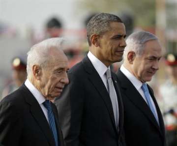 Peres with Obama