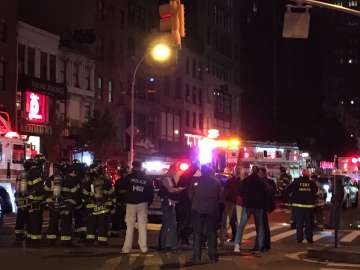 Explosion in Chelsea district of Manhattan in New York