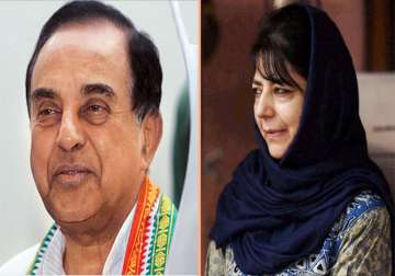 Mehbooba like ‘tail of a dog that can’t be straightened’: Swamy