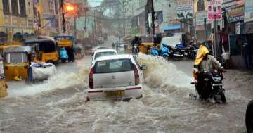 Hyderbad battered with rain