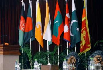 Flags of all SAARC member countries