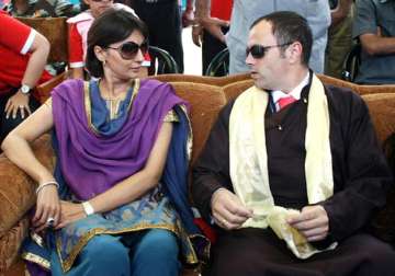 Payal Abdullah and Omar Abdullah