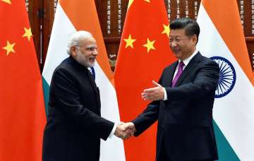 Prime Minister Narendra Modi with Chinese President Xi Jinping