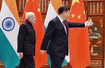 Prime Minister Narendra Modi and Chinese President Xi Jinping in Hangzhou