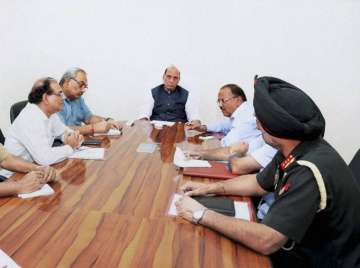 Home Minister Rajnath Singh at High level meeting after Uri attack