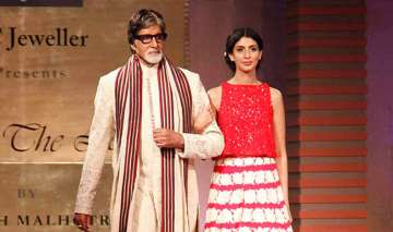 Shweta Bachchan and Amitabh Bachchan