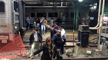 Commuter train crashes in New Jersey