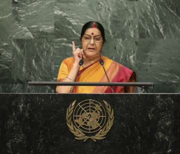 External Affairs Minister Sushma Swaraj at UNGA