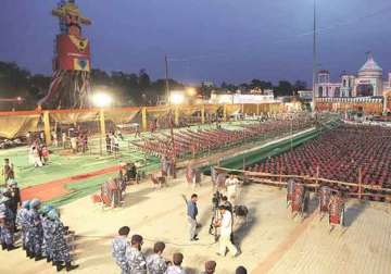 Ramlila Ground at Aishbagh in Lucknow set for PM Modi’s visit.