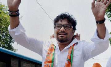 Union Minister Babul Supriyo was leading a BJP protest in Asansol