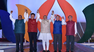 BRICS nation leaders wearing Modi Jacket