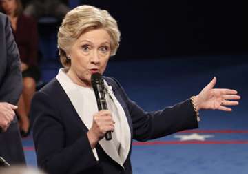 Hillary Clinton speaks at second presidential debate.