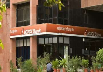 File pic of ICICI Bank branch