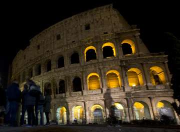 Rome is host to many historical buildings including the Colosseum