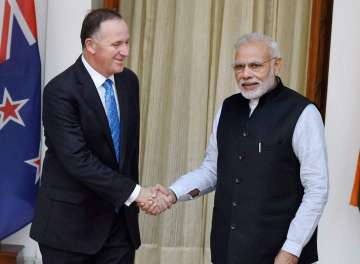 India, New Zealand, John Key, Narendra Modi, 