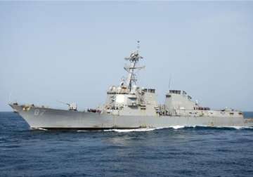 File -Missiles were fired at the US Navy destroyer USS Mason earlier this week
