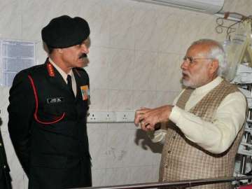 Narendra Modi with Army chief