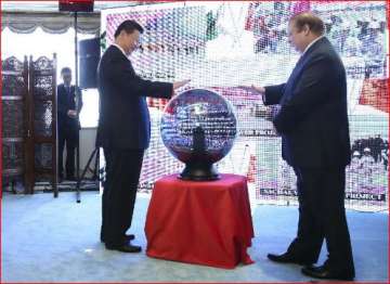 Nawaz Sharif with Xi Jinping