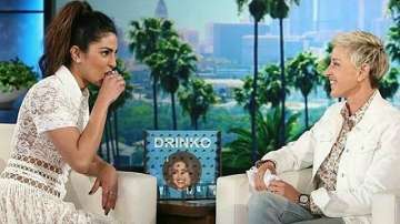Priyanka gulps down tequila shot at Ellen DeGeneres Show