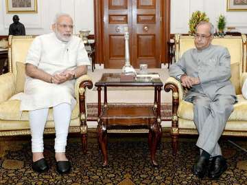 PM Modi, President Mukherjee