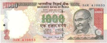 Rs 1000 note