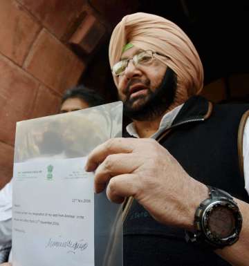 Lok Sabha, Amrinder Singh, Resignation, Speaker