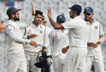 India inches closer to victory as Eng set meagre target of 103 runs