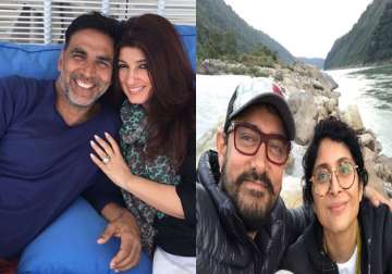AamirKhan, Akshay Kumar have the best time of their life with wives