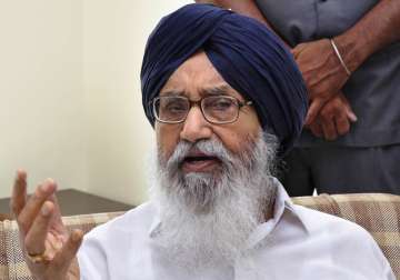 File pic of Punjab Chief Minister Parkash Singh Badal