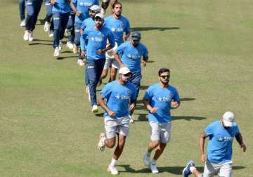 Ahead of first Test against England, Indian players practice at Rajkot