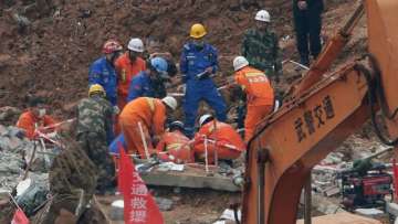 China construction site collapse