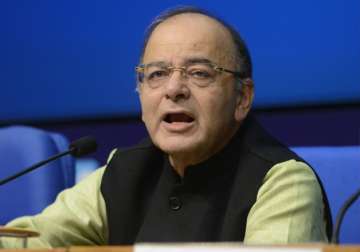 Arun Jaitley speaks to media in New Delhi