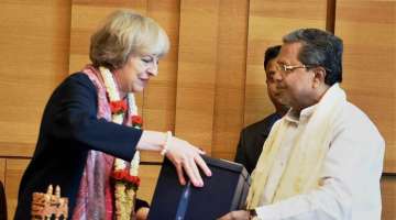 British PM Theresa May and Karnataka CM