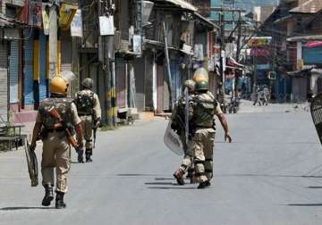 File pic - Indian security forces during Kashmir unrest 