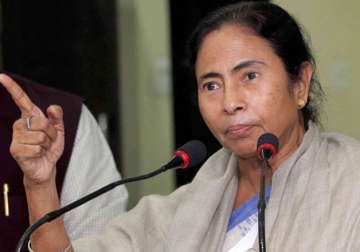 File pic of WB CM Mamata Banerjee speaking to media in Kolkata