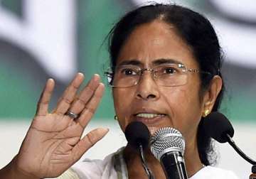 File pic of WB CM Mamata Banerjee speaking to media in Kolkata 