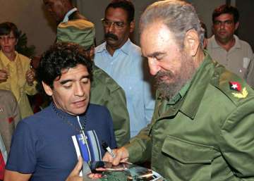 Diego Maradona, Fidel Castro, Cuba, Argentina 