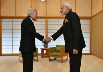 PM Modi meets Japanese Emperor Akihito