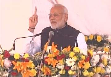 PM Modi addressing a rally in Bathinda 