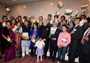PM Modi meets Indian community members in Japan