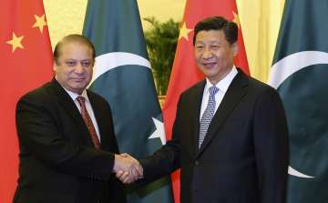 Pakistan PM Nawaz with Chinese President Xi