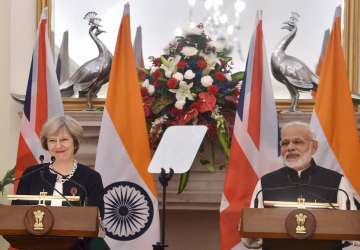 PM Modi and British PM Theresa May