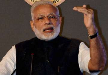File pic - PM Narendra Modi speaks at an event in New Delhi 
