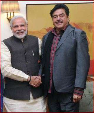 Shatrughan Sinha with PM Modi