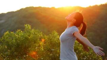  Soaking up in sun helps in reducing stress