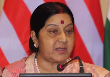 File pic of External Affairs Minister Sushma Swaraj