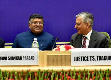 Ravi Shankar Prasad, Justice Thakur, CJI, Judicial