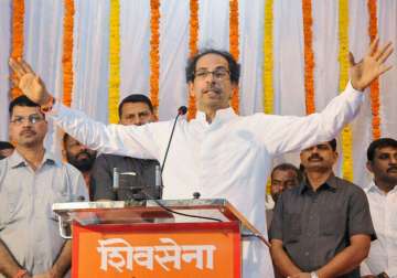 File pic Shiv Sena chief Uddhav Thackeray addressing an event in Goa 