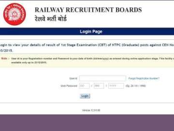 RRB NTPC Result 2016